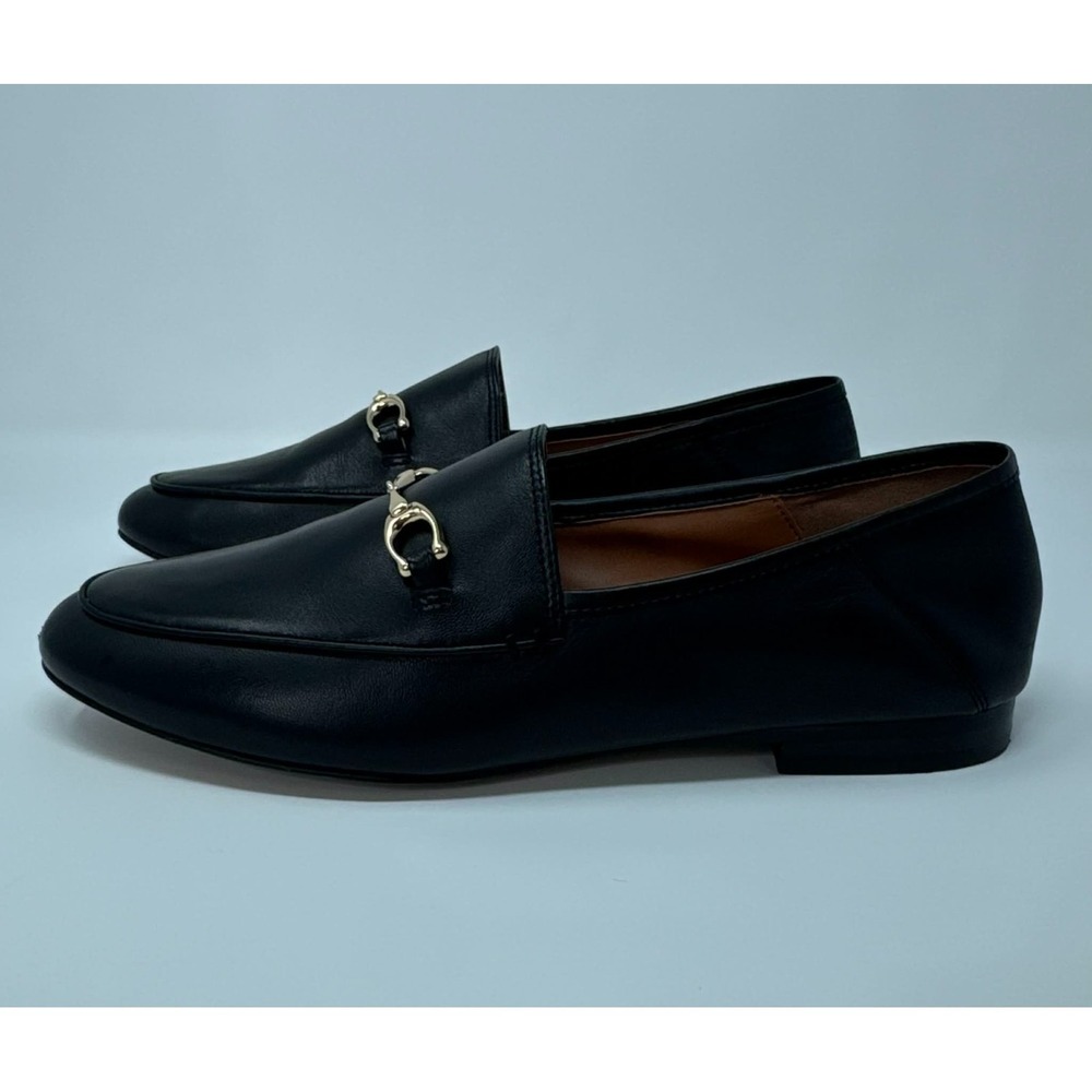 Coach FG3110 Black Leather Horsebit Loafers Womens 7B Slip On Classic Preppy - Picture 4 of 9
